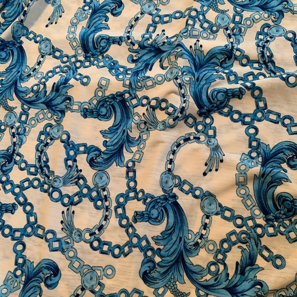 Women’s Strapless Maxi Dress Blue and White ❤️ - Picture 3 of 4